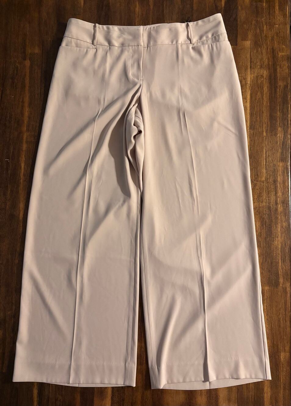 Lane Bryant Women’s 16 Trouser Pants 38 x 31 Wide Leg Lightweight Flowy Drape